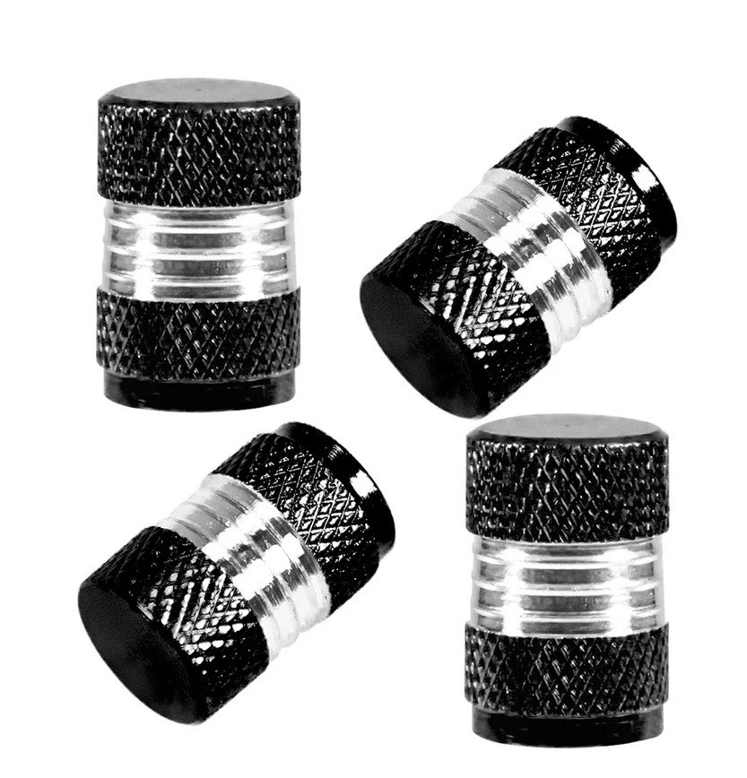 4-Piece Car Tire Valve Cover Stem Air Dust Cover Premium Metal Red and White for Jeep for Mini