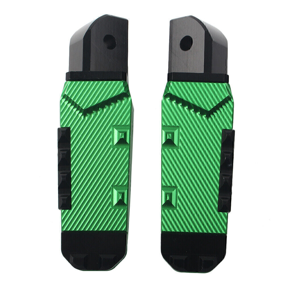 Rear Passenger Footrests Foot Pegs Pedal Pads Fit for Yamaha YZF R1 R6 R1M R1S Green