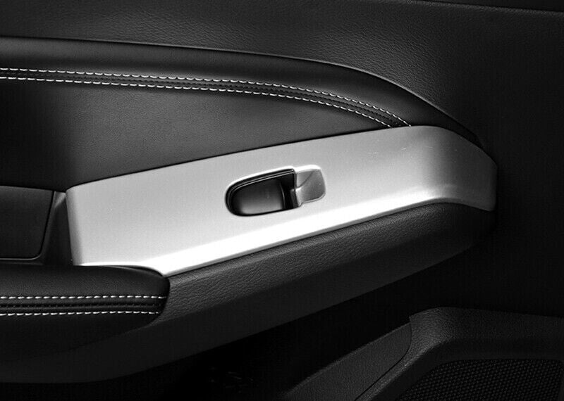 for Nissan Altima 2019-2022 Silver Car Door Armrest Lift Switch Panel Cover Trim