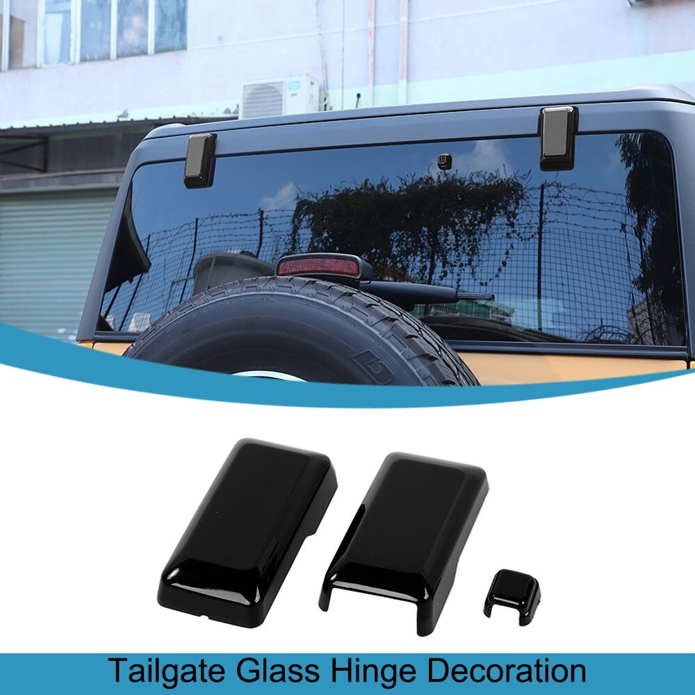 Tailgate Glass Hinge Cover for Ford Bronco 2021-2024 Windshield Wiper Nozzle