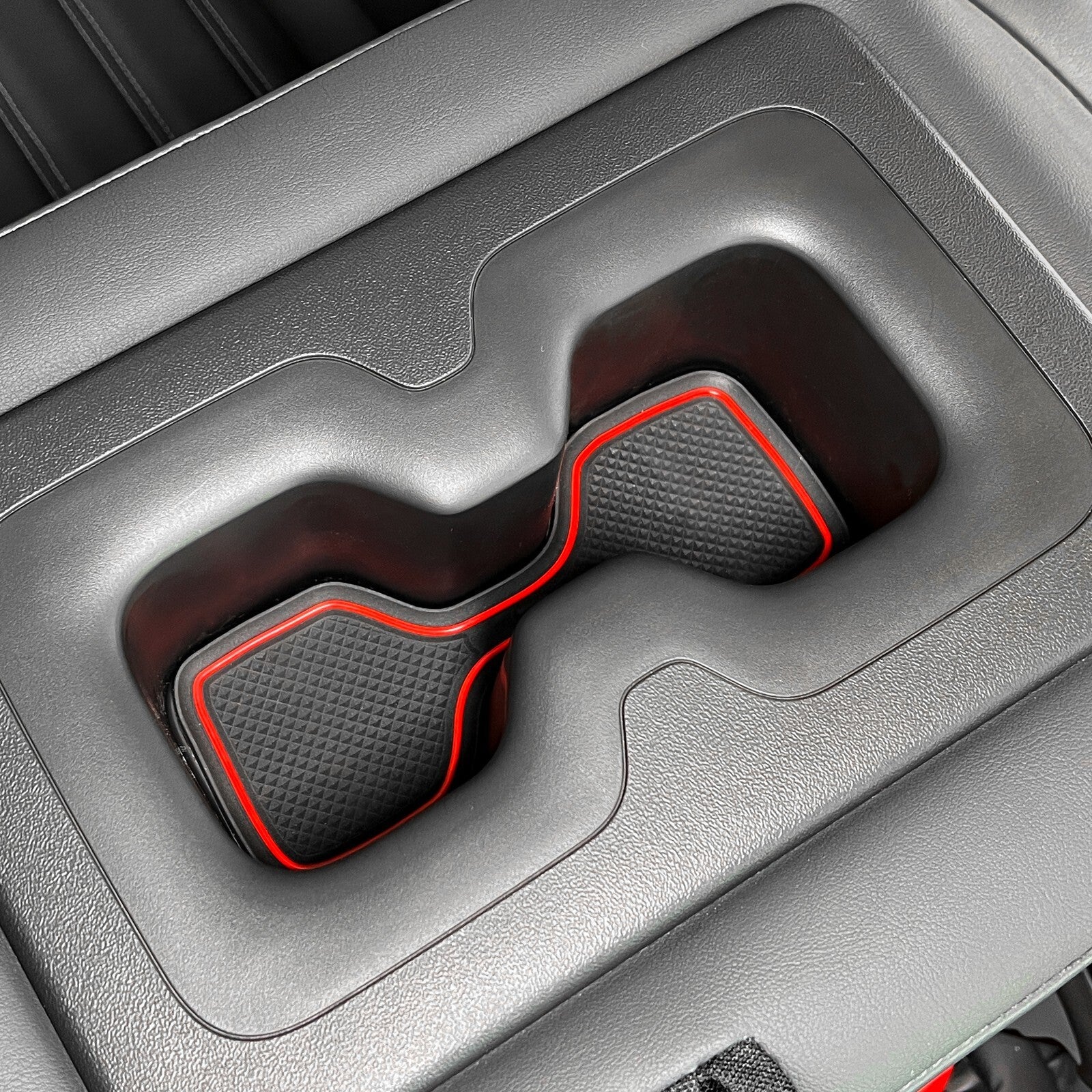 Door Cup Pad for Mitsubishi Outlander 2023 + Car Gate Slot Mat Accessories RED