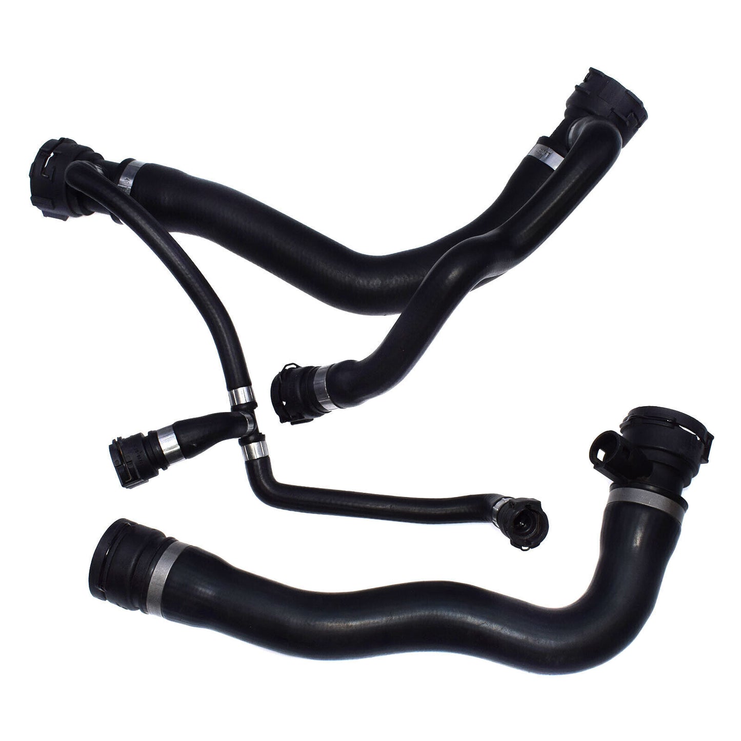 for BMW 745i 745Li 17127508010 17127508011 2x Upper Lower Radiator Coolant Hose