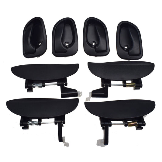 for Hyundai Atos Sanatro 8Pcs Inside Outside Door Handle Front Rear Left Right