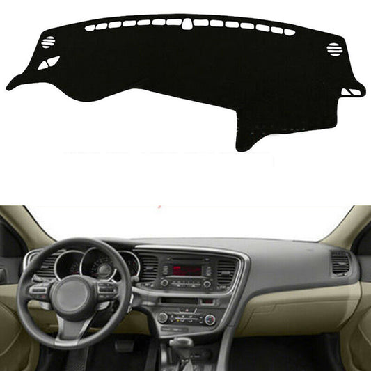 for Kia Optima 2011-2015 Black Dashboard Dash Cover Pad Dashmat Mat Sun Shade US