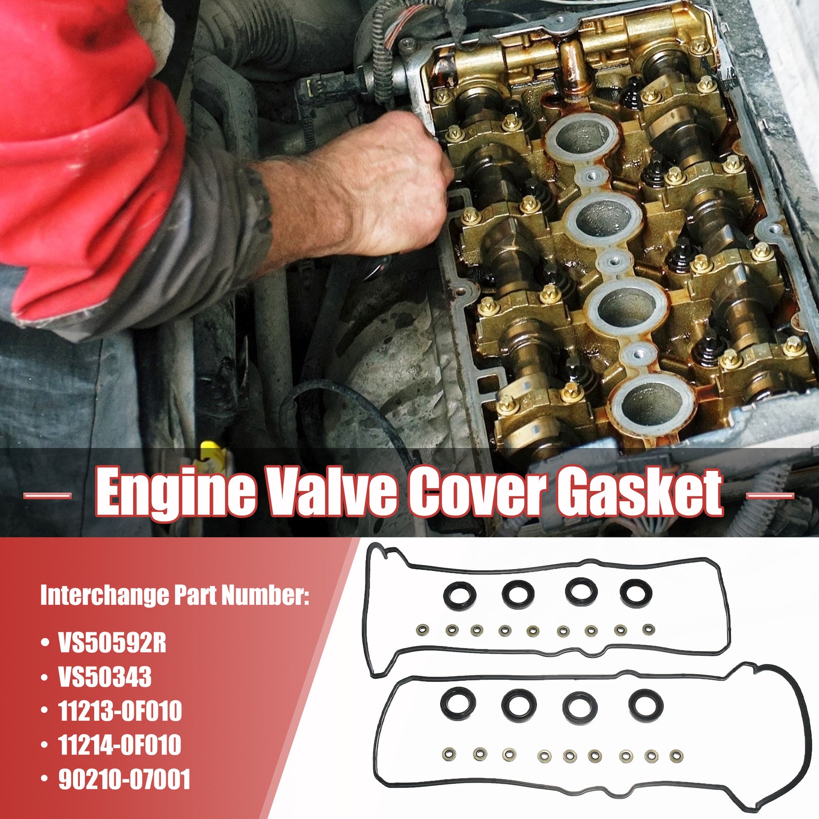 NEW Engine Valve Cover Gasket Set for Toyota Tundra 4.7L 2000-2009 2000-235297