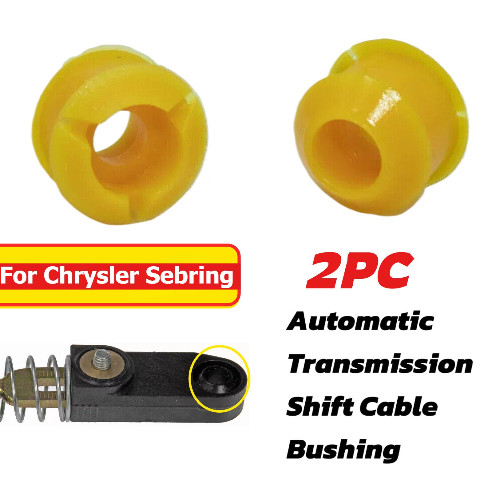 2X for Chrysler Sebring 2007-2010 Auto Shift Cable Linkage Bushing Repair Kit