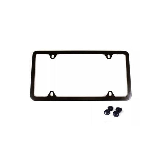 Car license plate frame cover cap rear boot 4-hole black for Alfa Romeo