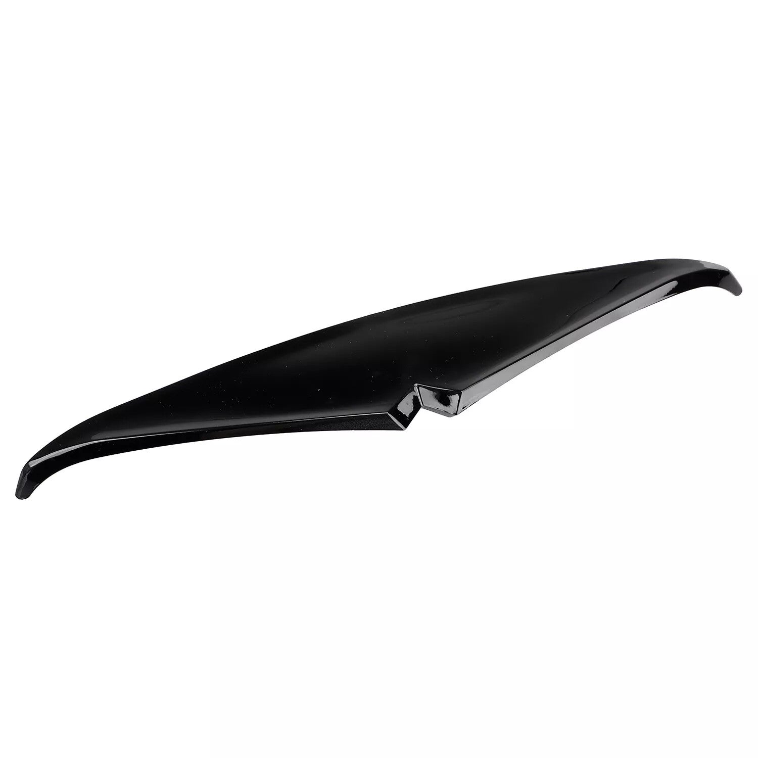 Vivid Black Headlamp Headlight Eyebrow Eyelid Trim for Harley Road Glide 2015-22