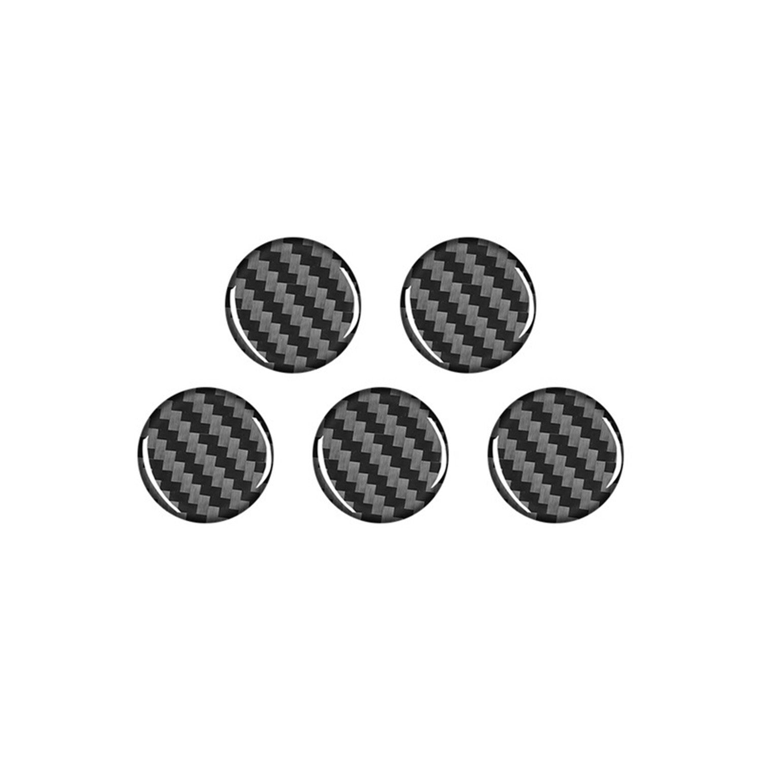 for Jeep for Wrangler JK 2007-2018 Door Handle Push Button Knobs Cover Carbon Fiber
