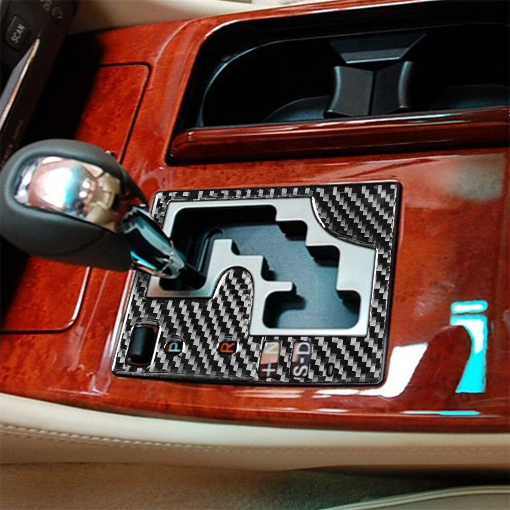 Soft Carbon Fiber Interior Central Gear Shift Panel Cover For Luxus GS 2006-2011