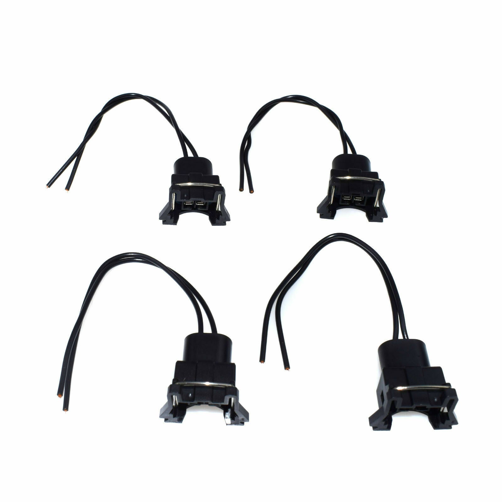 Fuel injector connector wire plug clip tail cut + slice 4-piece universal set