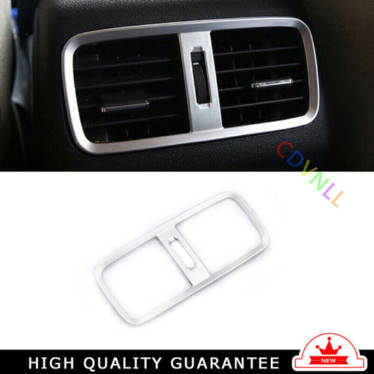 Rear Air Outlet Vent Frame Trim 1 Fit for Honda CRV CR-V 2012-2016 Matte Silver