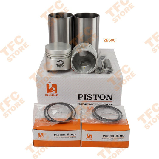 2 Set STD Cylinder Liner Kit W Piston (Pin  Clip) Rings for Kubota ZB500 Engine