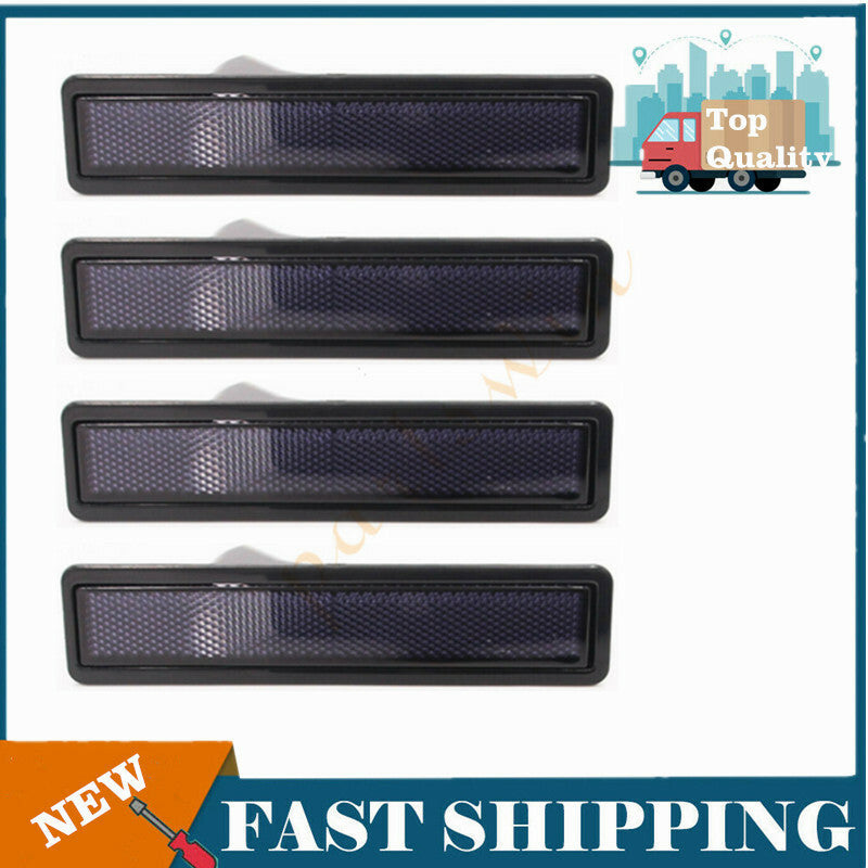 4-Piece Smoke Bumper Side Marker Lights for 1984-1991 for BMW E30 3 Series