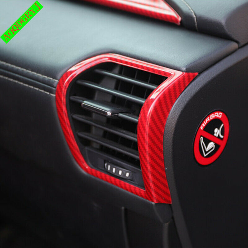Red Air Conditioning Vent Decor Trim Cover for LEXUS NX200t NX300h NX300 2015-21
