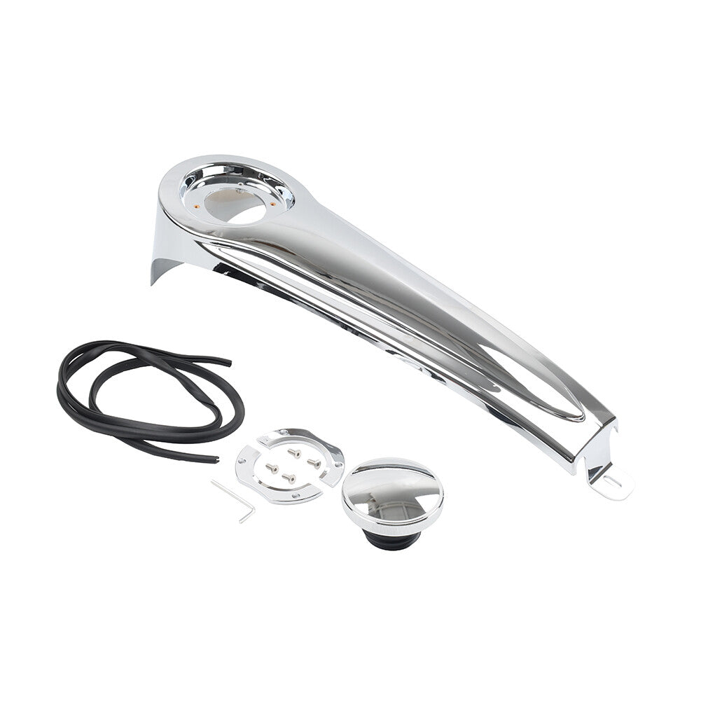 Stretched Dash Fuel Gas Tank Console Panel for Harley Touring Baggers 1986-2007