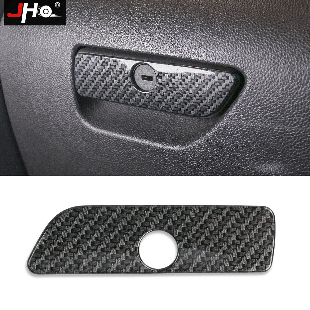 Carbon Fiber Car Storage Glove Box Handle Trims Cover for Ford Explorer 13-2019