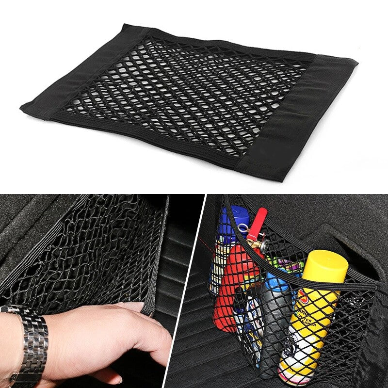 5025CM Car Bag Interior Organizer Rear for Seat Storage Mesh Cargo Net Pocket