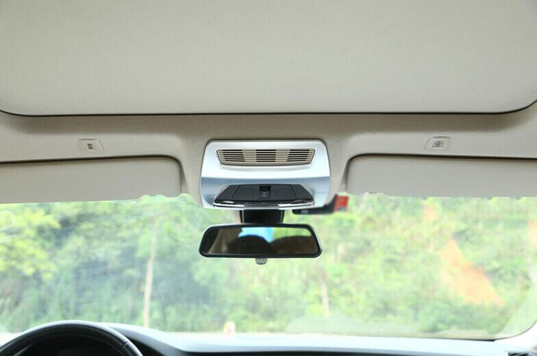 Fit for BMW 5 Series 2011-16 Matte Silver Front Reading Light Lamp Frame Trim 1P
