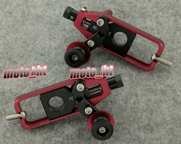 Chain Adjuster Tensioners Red fit for Kawasaki ZX10R 2008 2009 Motorcycle