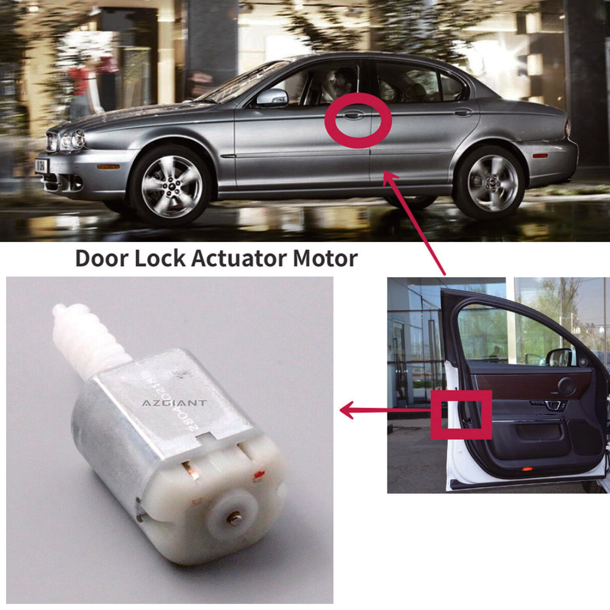 Central Door Latch Actuator Motor for 2014-2019 for Ford Mondeo V MK5