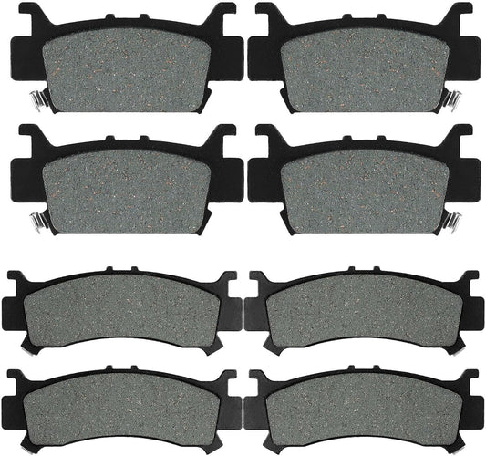 Brake Pad Kit for Honda Pioneer 1000 06451-HL4-A01 Complete Semi-Metallic