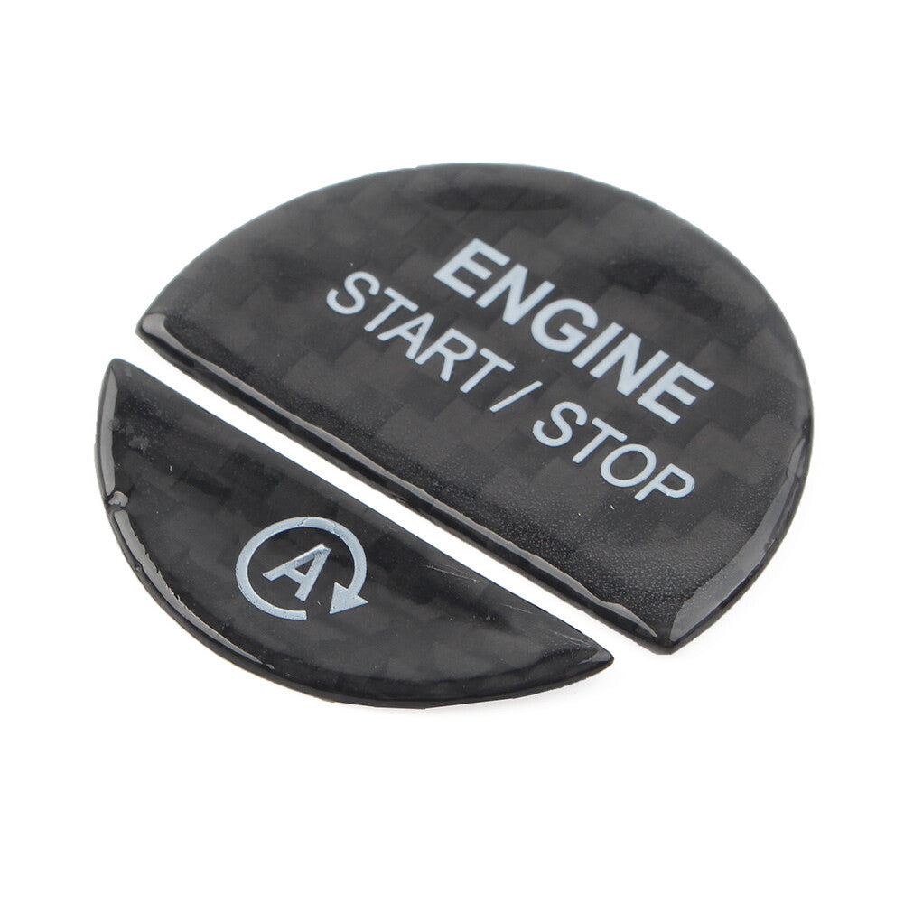 Engine Start Stop Button Cover Trim Black for Mercedes-Benz C-Class W206 2022+