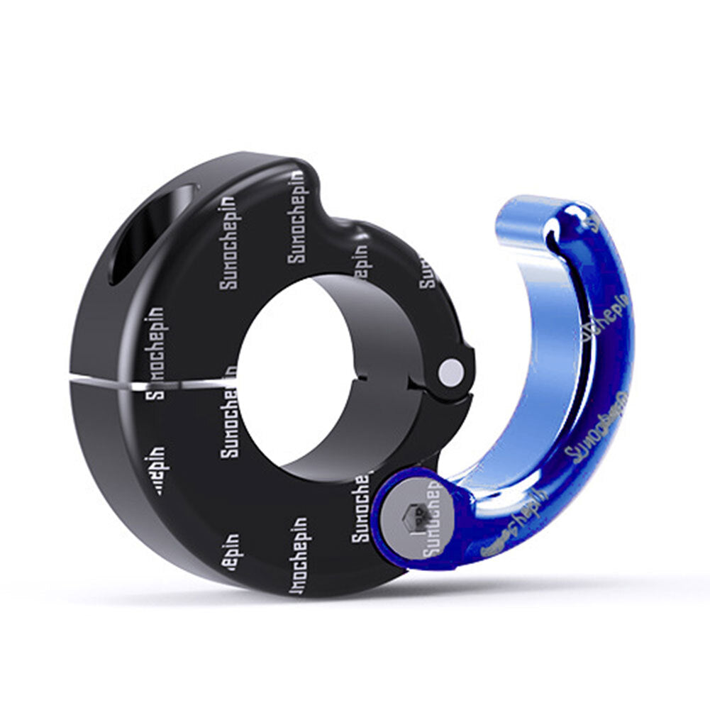 Helmet Hook Holder CNC Hanger Hook Motorcycle ATV For 21-28mm Handlebar Blue
