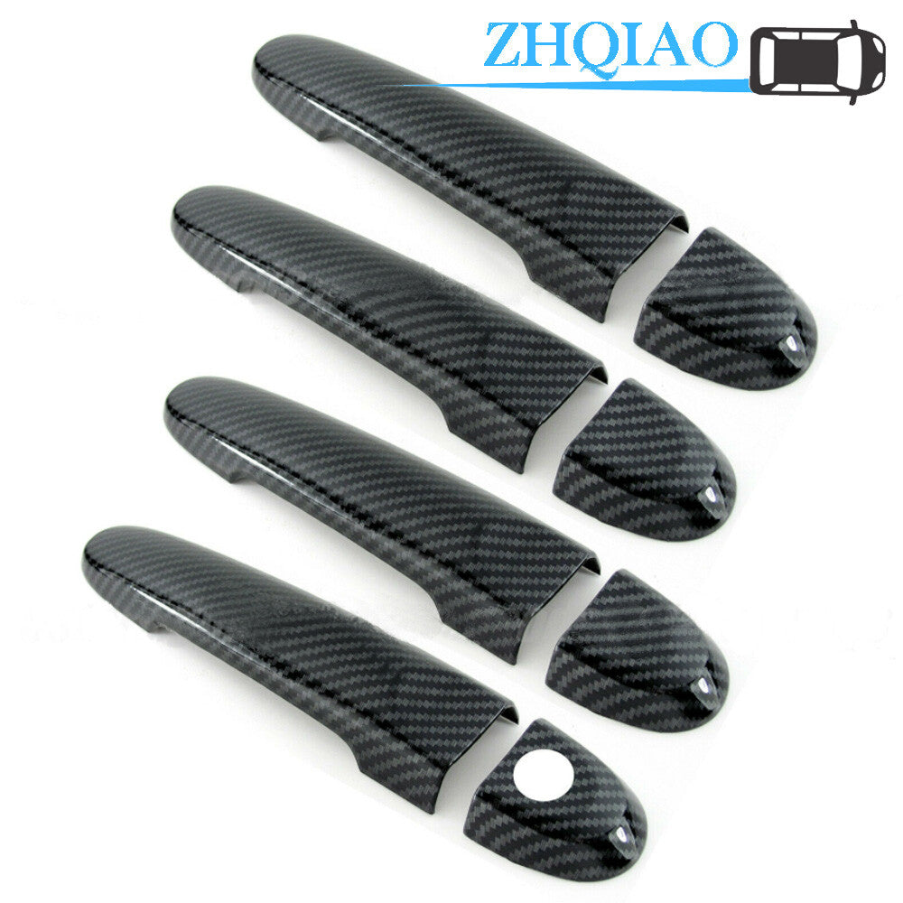 Carbon Fiber Side Door Handle Covers Trims For 2014-2019 for Nissan Versa Note