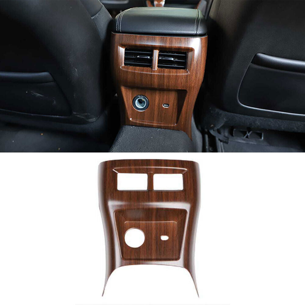 for Cadillac CT5 2020-2024 Matt Wood Grain Rear Air Outlet Protective Panel Trim