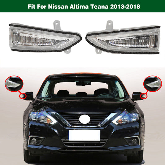 1 Pair Door Mirror Lamp Turn Signal Light Fit for Nissan Altima Teana 2013-2018