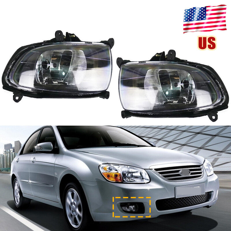 Pair Front Bumper Lamp fog lamp for KIA CERATO Sedan Spectra 2007-2009