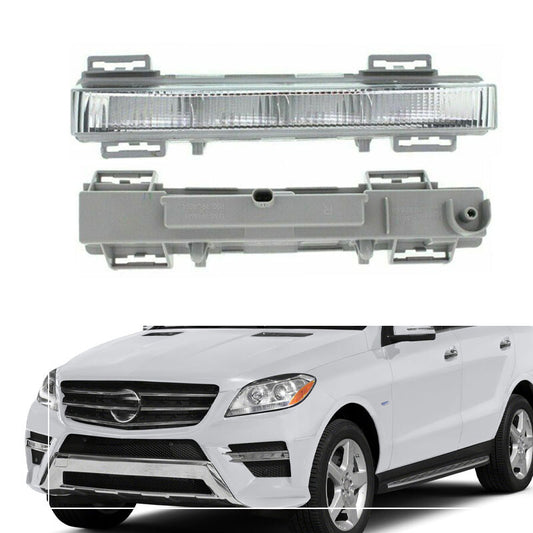Pair for Mercedes-Benz W166 2012-15 Front LED Daytime Running Light DRL Fog Lamp