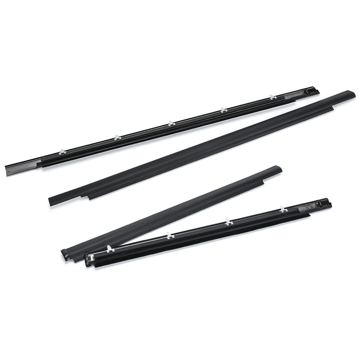 for Toyota 01-07 Sequoia Door Belt Molding Trim Seal Weatherstrip Full Set 4pc