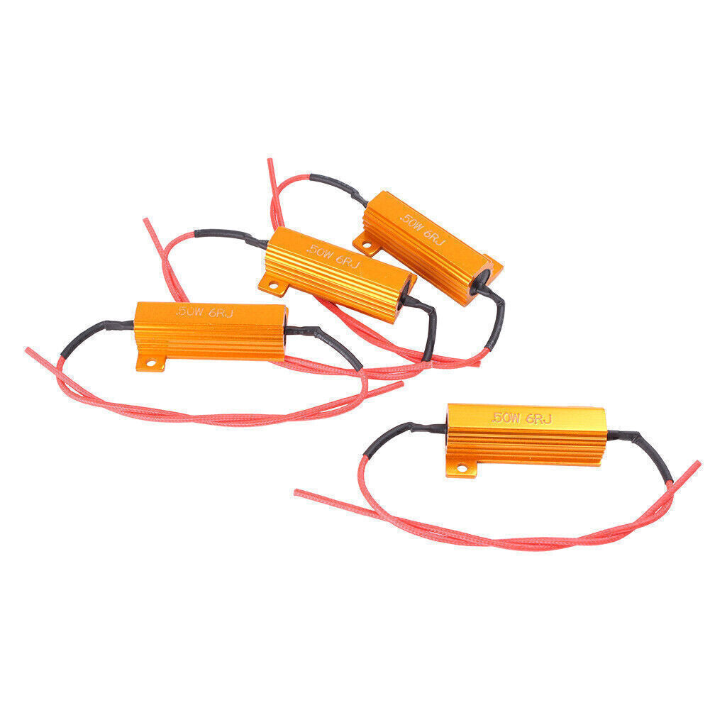 4x 50W Load Resistor 6ohm Fix LED Bulb ERROR Fast Hyper Flash Turn Signal