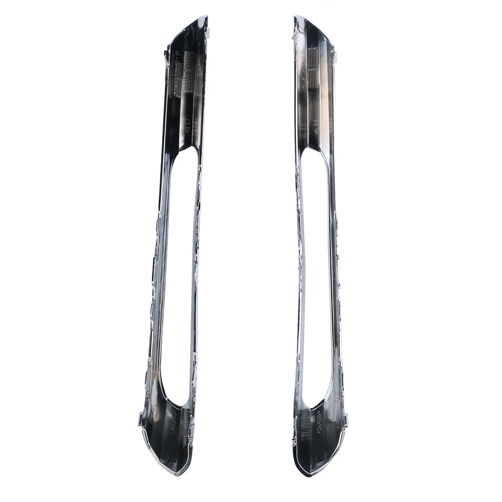 Pair Front Bumper Grille Chrome Light Trim for Mercedes E-Class W212 2009 - 2013