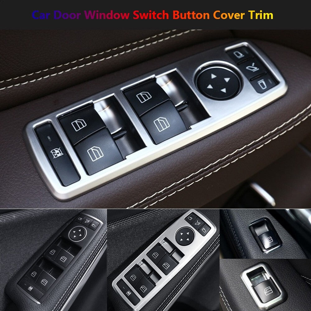 for Mercedes-Benz A B C E CLA CLS GL GLA GLK GLE ML Car Window Switch Cover Trim