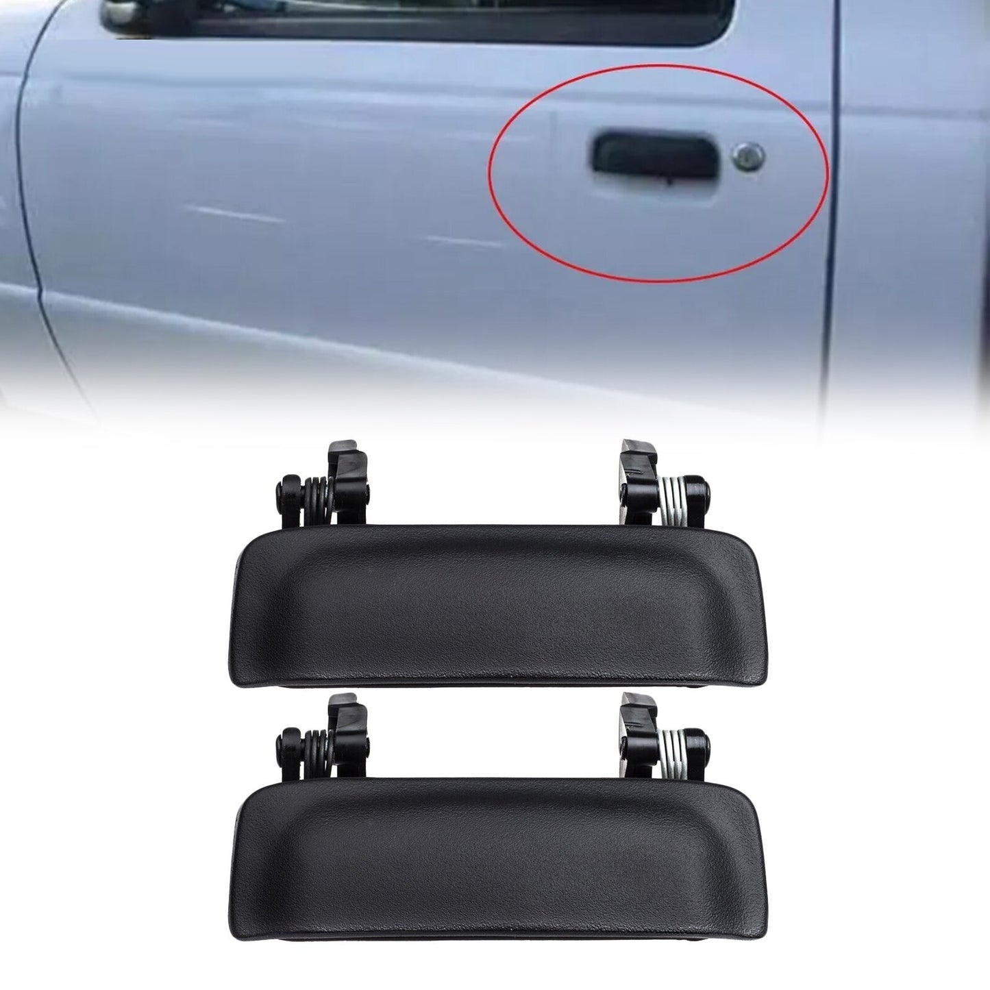 Plastic Outside Driver Passenger Side Door Handle 2L5Z1022404BAA for Mazda 01-09