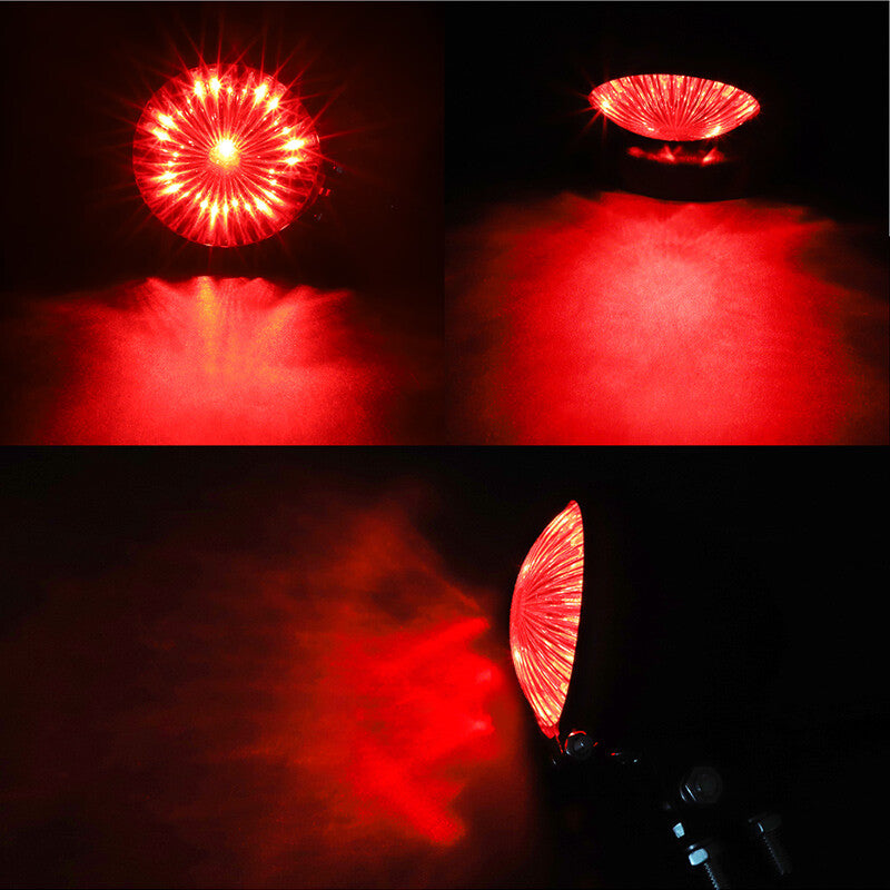 Motorcycle LED Rear Stop Brake Tail Light Lamp Fit For Cafe Racer Bobber Chopper