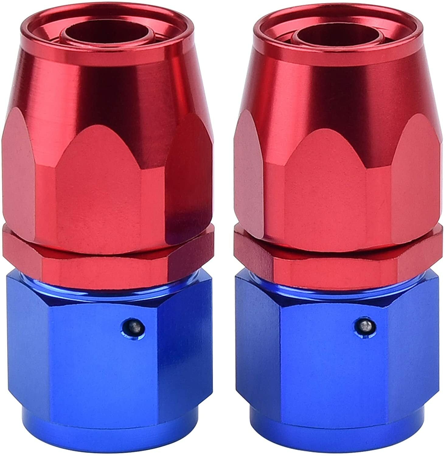 6AN 8AN 10AN Rotary Hose End Fittings 0/45/90/180¡ã Suitable for Braided CPE Fuel Lines (2 Pieces)