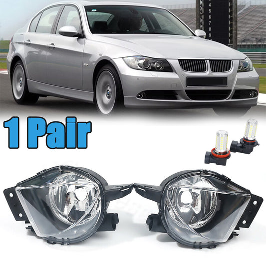 1 Pair LED Fog Light Front Bumper Fog Lamp for BMW E90 E91 328i 328xi 2005-2008