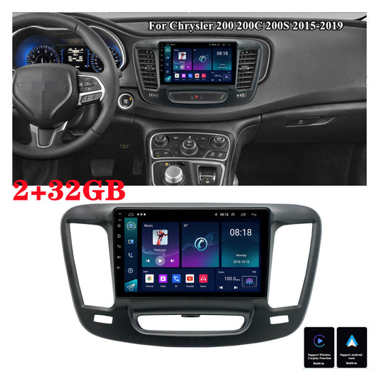 9 For 15-19 for Chrysler 200 200C 200S Carplay 2+32G Stereo Radio GPS Nav Head Unit