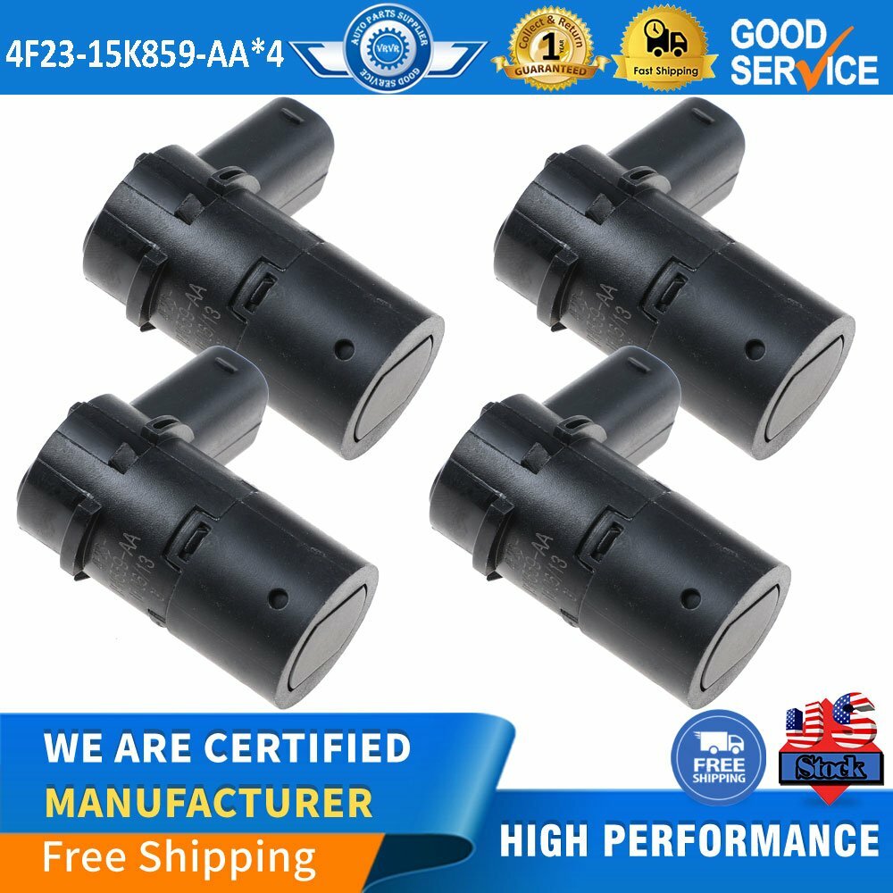 4-piece reverse bumper spare parking assist sensor for Ford F150, F250, F350, Explorer