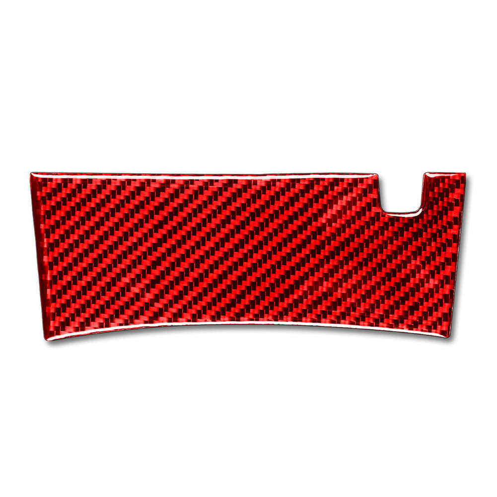 Red Carbon Fiber Central Armrest Lower Panel Cover Trim for Honda Accord 2013-17