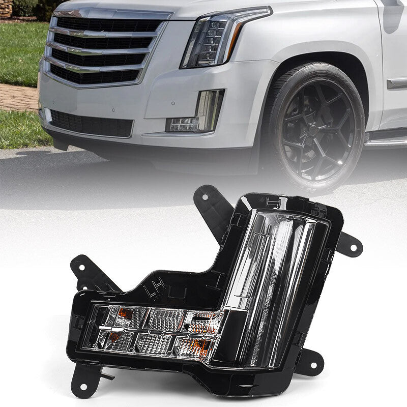 For 2015-2020 for Cadillac for Escalade w/o Crash Brake LED Bumper Fog Light Lamp Driver