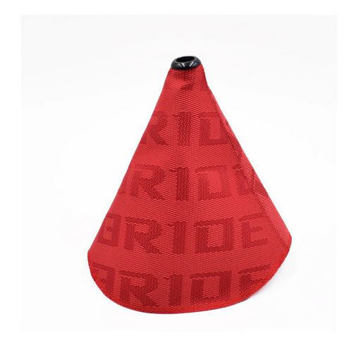 Car gear shifter boot racing gearbox cover premium fabric red suitable for Cadillac