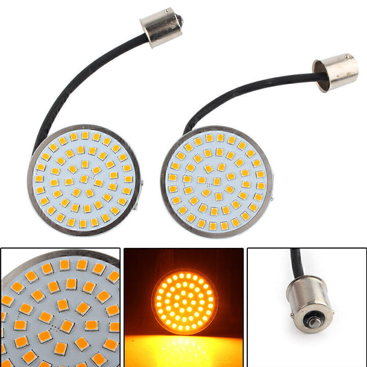 f¨¹r for Harley Softail Dyna -Stil 1156 Bernstein LED Licht Blinklicht Beilagen