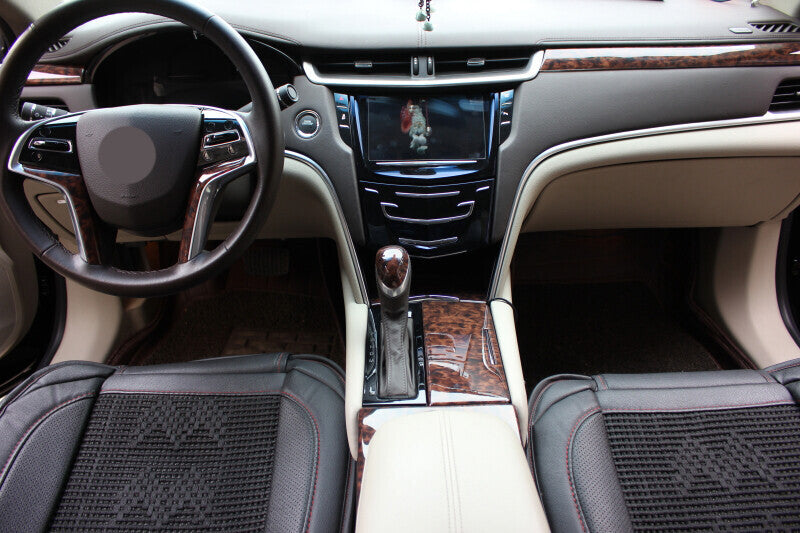 for Cadillac XTS 2013-17 Agate Wood Grain Inner Full Decoration Kit Cover Trims