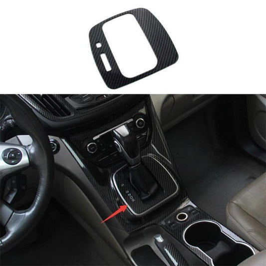 1X Inner Console Trim Carbon Fiber Gear Shift Frame for Ford Escape Kuga 2013-16