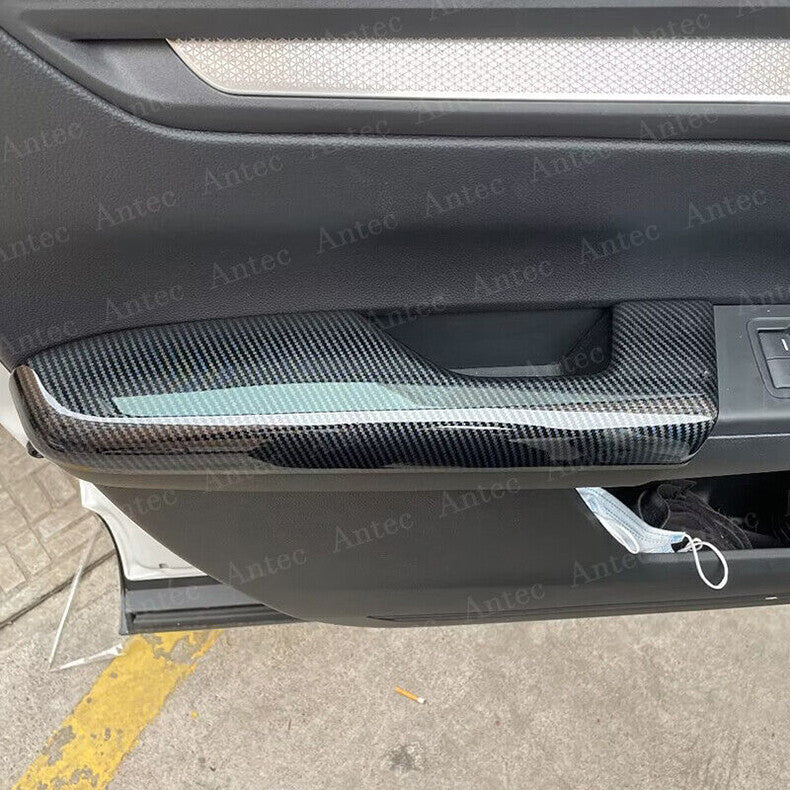 for Honda CR-V CRV 2023-2024 Carbon Fiber Interior Door Armrest Panel Trim Cover